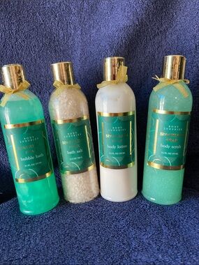 Sparkling Pear Bath & Body Set — Aqua Green